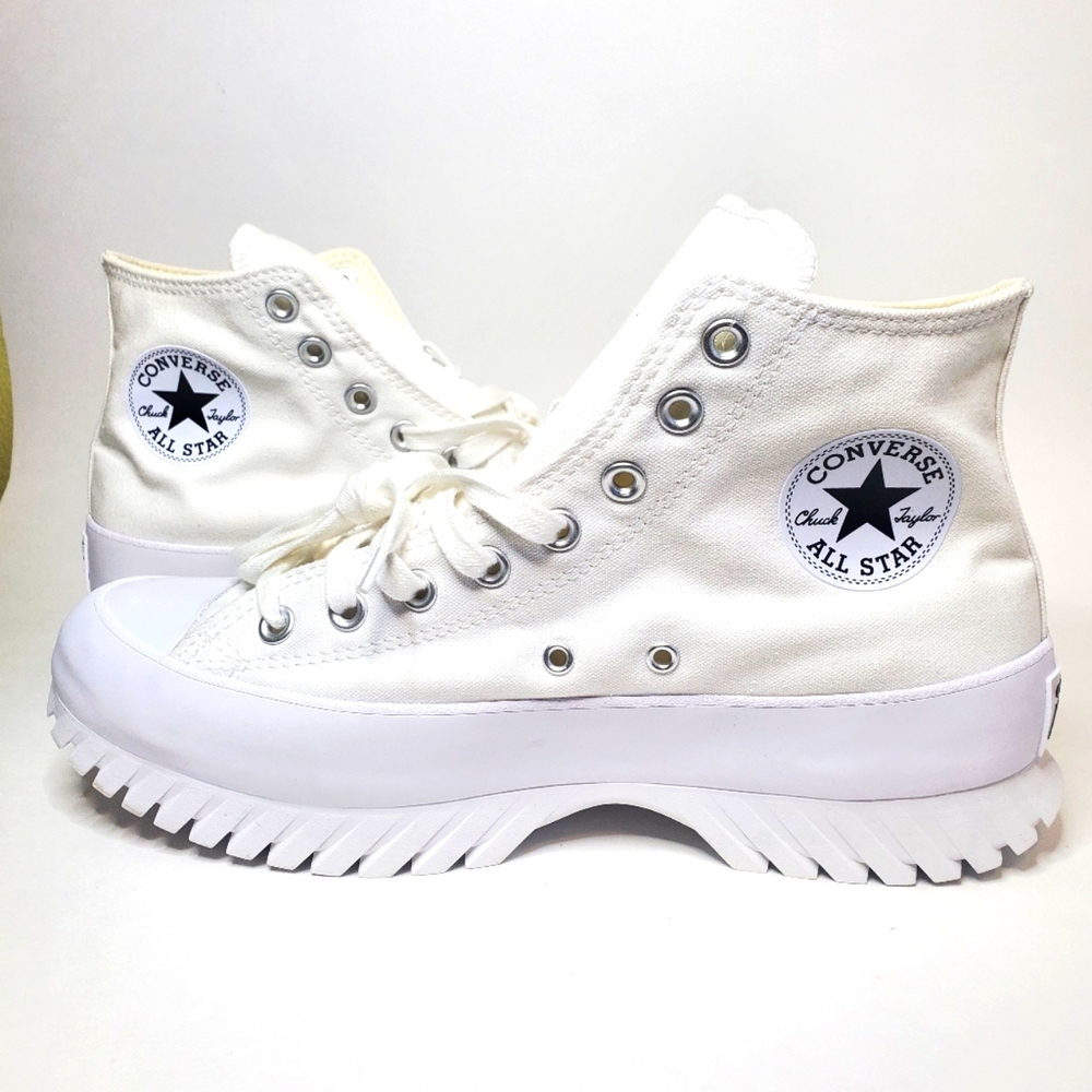 Converse Chuck Taylor All Star Lugged 2.0 High White Platform Sneakers A00871C
